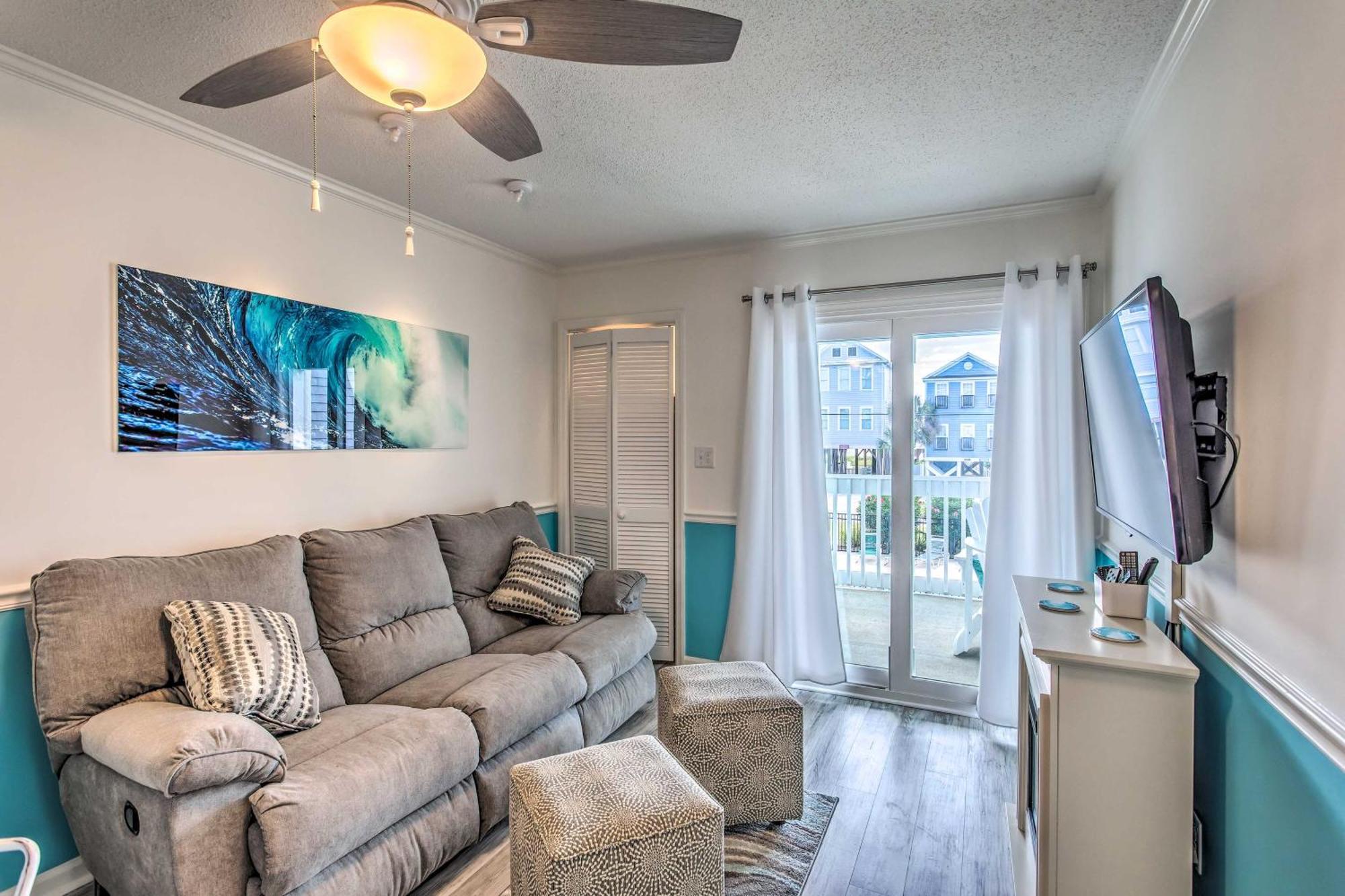 Surfside Beach Escape With Pool - Walk To Ocean! เมอร์เทิลบีช ภายนอก รูปภาพ
